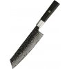 IZMAEL Damaškový kuchynský nôž Yunoka Kiritsuke/Hnedá 18.7 cm