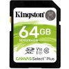 KINGSTON 64GB SDXC CANVAS Plus Class10 UHS-I 100MB/s Read Flash Card KINGSTON 64GB SDXC CANVAS Plus Class10 UHS-I 100MB/s Read Flash Card