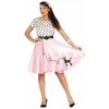 KOSTÝM ŠATY 50. ROKY VEĽ.L PIN-UP RUŽOVÁ KOSTÝM ŠATY 50. ROKY VEĽ.L PIN-UP RUŽOVÁ