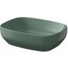 Cersanit Larga, umývadlo na dosku 50x38,5x13,5 cm, zelená matná, K677-065 Cersanit Larga, umývadlo na dosku 50x38,5x13,5 cm, zelená matná, K677-065