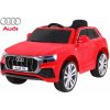 Ramiz Joko Elektrické autíčko Audi Q8 Lift penové kolesá kožené sedadlo USB MP3 červená Ramiz Joko Elektrické autíčko Audi Q8 Lift penové kolesá kožené sedadlo USB MP3 červená