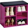 KESPER KESPER Stojan na topánky s lavičkou ružový 51,5 x 48 x 29,5 cm KESPER KESPER Stojan na topánky s lavičkou ružový 51,5 x 48 x 29,5 cm
