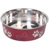 Flamingo miska nerezová Bella 0,45 l červená Flamingo miska nerezová Bella 0,45 l červená