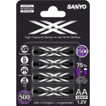 Batéria Sanyo Eneloop 2500mAh AA 4ks HR-3UWX
