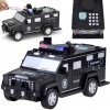 Detská pokladnička s heslom a odtlačkom prsta - policajné auto – Čierna Detská pokladnička s heslom a odtlačkom prsta - policajné auto – Čierna