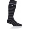 Heat Holders termo pánske podkolienky SKI prúžkované Čierna