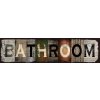 Ceduľa Bathroom - 40cm x 10cm Plechová tabuľa Ceduľa Bathroom - 40cm x 10cm Plechová tabuľa