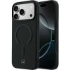 Mercedes PU Leather 3D MagSafe zadný kryt pre iPhone 17 Pro Max Black