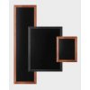 Jansen Display s.r.o. Drevený kriedový rám CHBLB 40 x 120, hnedý plochý profil