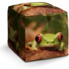 Sablio Taburet Zelená žaba: 40x40x40 cm Sablio Taburet Zelená žaba: 40x40x40 cm