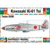 Papierový model - Kawasaki Ki-61 Tei - Tada Papierový model - Kawasaki Ki-61 Tei - Tada