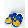 FOCO Pánské pantofle St. Louis Blues Team Logo Fleece Slipper FOCO Pánské pantofle St. Louis Blues Team Logo Fleece Slipper