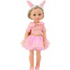 LEAN Toys 18171 Bábika v ružových šatách s kefkou a čelenkou, 38 cm LEAN Toys 18171 Bábika v ružových šatách s kefkou a čelenkou, 38 cm