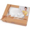 Saténová Beauty sada na spanie, obliečka a scrunchie gumička biela 1ks Saténová Beauty sada na spanie, obliečka a scrunchie gumička biela 1ks