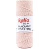 MACRAME CORD FINE 2,5mm Katia Farby MACRAME CORD FINE: 217 svetlá lososová - NOVÁ MACRAME CORD FINE 2,5mm Katia Farby MACRAME CORD FINE: 217 svetlá lososová - NOVÁ