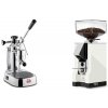 La Pavoni Europiccola Lusso + Eureka Mignon Silenzio 55, CR white La Pavoni Europiccola Lusso + Eureka Mignon Silenzio 55, CR white