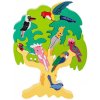 Montessori Dřevěný Ptačí Strom puzzle typ A Montessori Dřevěný Ptačí Strom puzzle typ A