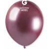 Svet balonku Balónik chrómový ružový 13 cm