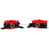 Kink - Lace Elastic Wrist Restraints Red Heart Details Adjustable 22-35 cm Kink - Lace Elastic Wrist Restraints Red Heart Details Adjustable 22-35 cm