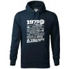 1970 v kocke - Mikina pánska Cape s kapucňou - 4XL ( Tmavomodrá (takmer čierna) ) 1970 v kocke - Mikina pánska Cape s kapucňou - 4XL ( Tmavomodrá (takmer čierna) )