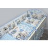 5 dielna sada s mantinelom 360 cm biela / modrá - Sovy a srdiečka (vhodné do postieľky rozmerov 120x60 cm) 5 dielna sada s mantinelom 360 cm biela / modrá - Sovy a srdiečka (vhodné do postieľky rozmerov 120x60 cm)