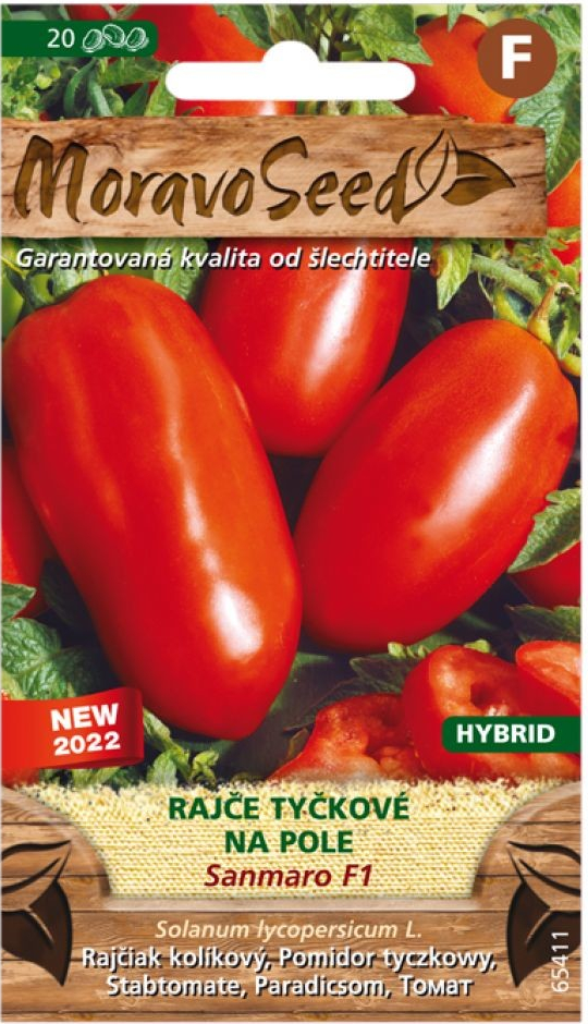 Semená paradajok SANMARO F1/pol/ typ San Marzano, 20 s