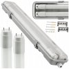 BERGE Hermetické svietidlo 120cm + 2x LED trubica neutrálna biela BERGE Hermetické svietidlo 120cm + 2x LED trubica neutrálna biela