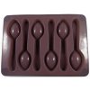 TORO Forma silikónová na ľad / čokoládu, tvar lyžička, šedo-hnedá