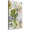 Vertikálny foto obraz na plátne Tropické listy 50x100 cm Vertikálny foto obraz na plátne Tropické listy 50x100 cm