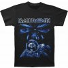 Iron Maiden tričko Final Frontier Blue Album Spaceman čierne