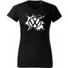 Tričko Volkswagen Logo Splash dámske tričko Bledosivá Čierna