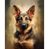 ZUTY Obrazy na stenu - Šteniatko nemeckého ovčiaka pri pozornom sledovaní Rámovanie: bez rámu a bez vypnutia plátna, Rozmer: 40x50 cm ZUTY Obrazy na stenu - Šteniatko nemeckého ovčiaka pri pozornom sledovaní Rámovanie: bez rámu a bez vypnutia plátna, Rozmer: 40x50 cm