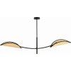 Závesné svietidlo PETALO, AD-LD-6301B-BRE14RT, 2x40W, E14, čierna-ratan (ORNO) Závesné svietidlo PETALO, AD-LD-6301B-BRE14RT, 2x40W, E14, čierna-ratan (ORNO)