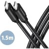 Axagon BUCM2-CM15AB USB-C USB-C, 1.5m, černý