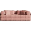 Cosmopolitan Design Ružová zamatová rozkladacia pohovka 206 cm Kemi Cosmopolitan Design Ružová zamatová rozkladacia pohovka 206 cm Kemi