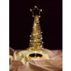 HVIEZDNA KRÁSA | zlatý drôtikový svietiaci LED stromček | 31 cm HVIEZDNA KRÁSA | zlatý drôtikový svietiaci LED stromček | 31 cm