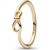 Prsteň PANDORA Pozlátený Uzol nekonečna 50 168898C00-50 Prsteň PANDORA Pozlátený Uzol nekonečna 50 168898C00-50