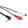 3,5mm uhlový mini jack kábel 2RCA 3m MCTV-825 Black 3,5mm uhlový mini jack kábel 2RCA 3m MCTV-825 Black