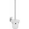 Aqualine RUMBA WC kefa závesna, mliečne sklo, chróm RB108 Aqualine RUMBA WC kefa závesna, mliečne sklo, chróm RB108