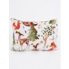 MKLozkoviny.sk Obliečka na vankúš mikroplyš 50 × 70 cm – Lesné zvieratká- - MKLozkoviny.sk Obliečka na vankúš mikroplyš 50 × 70 cm – Lesné zvieratká- -