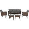 Ratanový záhradný set VADUZ SAD9590 hnedá Ratanový záhradný set VADUZ SAD9590 hnedá