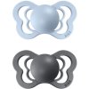 BIBS Couture Silicone Size 1: 0+ months cumlík Iron / Baby Blue 2 ks BIBS Couture Silicone Size 1: 0+ months cumlík Iron / Baby Blue 2 ks