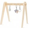 Edukačná drevená hrazdička s hračkami New Baby Edukačná drevená hrazdička s hračkami New Baby