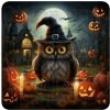 Norimpex diamantové malování Sova o Halloweenu 30 x 40cm