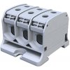 Univerzálna svorka SIMBLOCK STB 50-3X sivá Al/Cu 3x50mm2 trojpólová, 6 otvorov Univerzálna svorka SIMBLOCK STB 50-3X sivá Al/Cu 3x50mm2 trojpólová, 6 otvorov