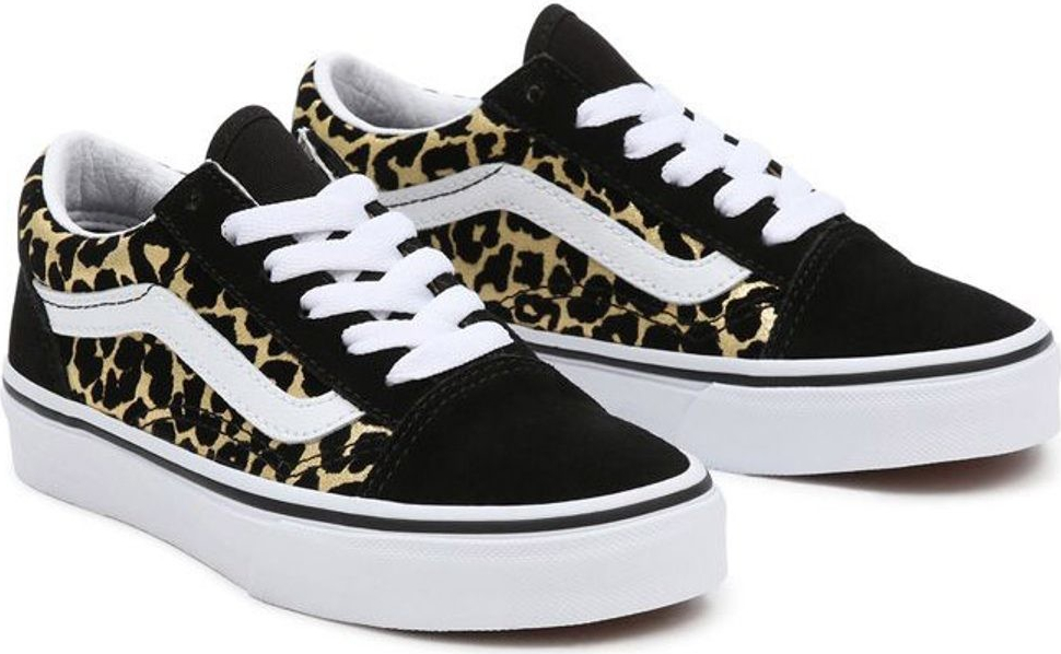 Vans Jn Old Skool Flocked Leopard black/true white