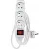 EMOS Predlžovací kábel 1,5 m / 3 zásuvky / s vypínačom / biely / PVC / 1 mm2 P13115 EMOS Predlžovací kábel 1,5 m / 3 zásuvky / s vypínačom / biely / PVC / 1 mm2 P13115