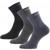 LASTING merino ponožky WHO 3-PACK, čierne+sivé+modré LASTING merino ponožky WHO 3-PACK, čierne+sivé+modré