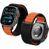 Spigen Fabric Band (hook) Apple Watch 49 mm/46 mm/45 mm/44 mm Black Orange AMP10145 Spigen Fabric Band (hook) Apple Watch 49 mm/46 mm/45 mm/44 mm Black Orange AMP10145