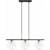 Kaja Aura závesné svietidlo 3x10 W čierna-priehľadná K-5682 Kaja Aura závesné svietidlo 3x10 W čierna-priehľadná K-5682